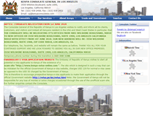 Tablet Screenshot of kenyaconsulatela.com
